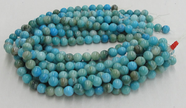 CHM02 16 inches 12mm round blue hemimorphite beads wholesale