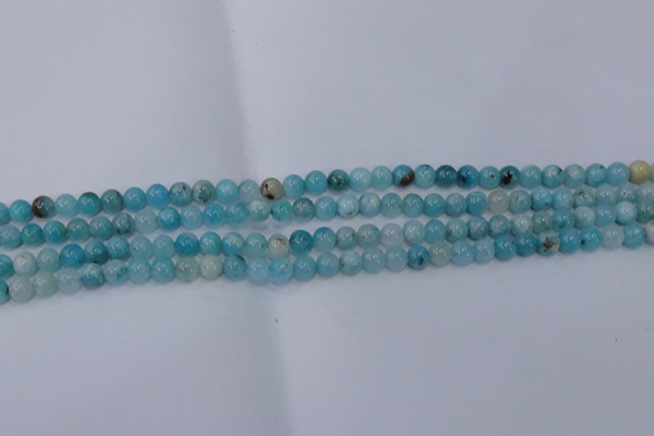 CHM200 15.5 inches 4mm round blue hemimorphite beads wholesale