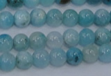 CHM201 15.5 inches 6mm round blue hemimorphite beads wholesale