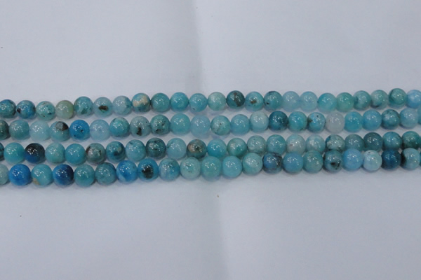 CHM202 15.5 inches 8mm round blue hemimorphite beads wholesale