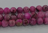 CHM220 15.5 inches 4mm round dyed hemimorphite beads wholesale