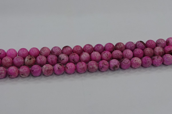 CHM223 15.5 inches 10mm round dyed hemimorphite beads wholesale