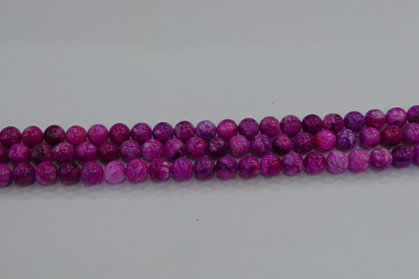 CHM229 15.5 inches 6mm round dyed hemimorphite beads wholesale