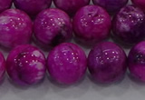 CHM233 15.5 inches 14mm round dyed hemimorphite beads wholesale