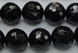 CHS06 15.5 inches 16mm faceted round natural hypersthene gemstone beads