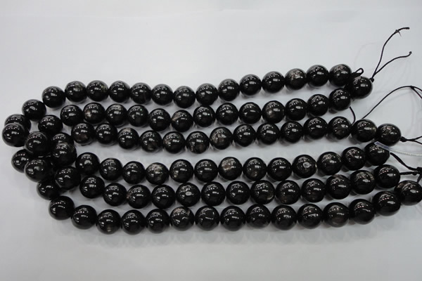 CHS53 15.5 inches 12mm round natural hypersthene beads