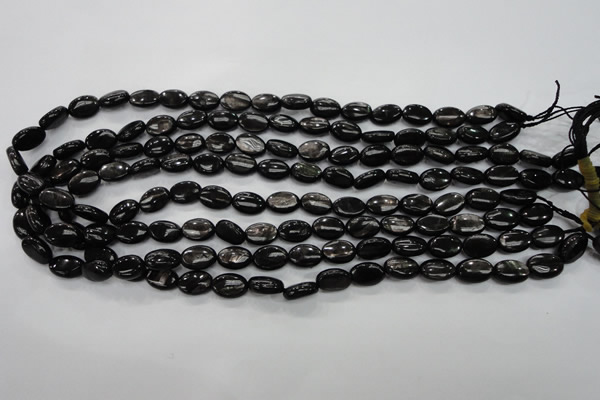 CHS70 15.5 inches 8*12mm oval natural hypersthene beads