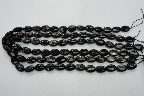 CHS71 15.5 inches 10*14mm oval natural hypersthene beads