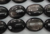 CHS74 15.5 inches 15*20mm oval natural hypersthene beads