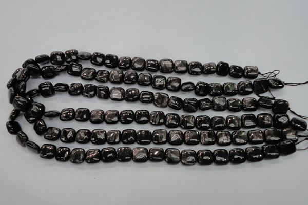 CHS80 15.5 inches 10*10mm square natural hypersthene beads