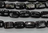 CHS88 15.5 inches 8*12mm rectangle natural hypersthene beads