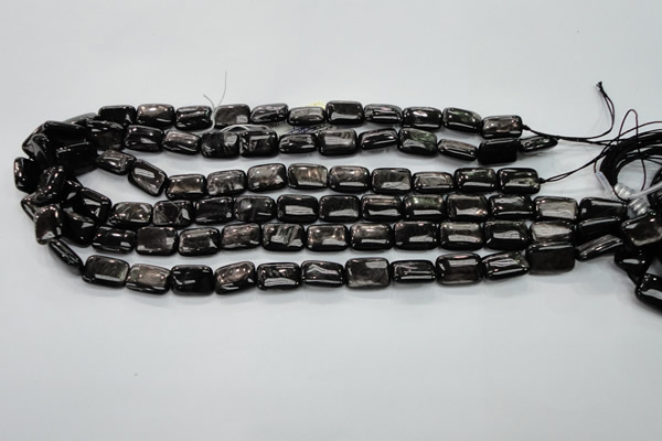 CHS89 15.5 inches 10*14mm rectangle natural hypersthene beads