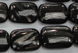 CHS92 15.5 inches 15*20mm rectangle natural hypersthene beads