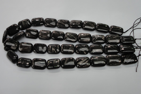 CHS92 15.5 inches 15*20mm rectangle natural hypersthene beads