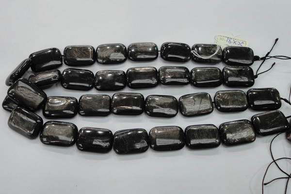 CHS93 15.5 inches 18*25mm rectangle natural hypersthene beads