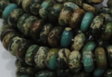 CIJ08 15.5 inches 6*10mm rondelle impression jasper beads wholesale