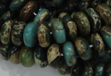 CIJ09 15.5 inches 6*12mm rondelle impression jasper beads wholesale