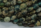 CIJ10 15.5 inches 6*8mm oval impression jasper beads wholesale