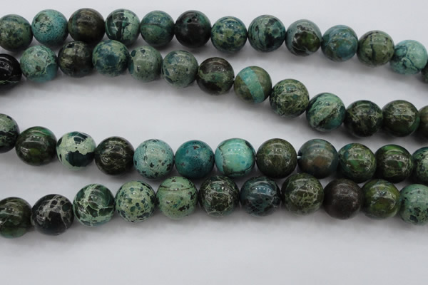 CIJ108 15.5 inches 12mm round dyed impression jasper beads wholesale