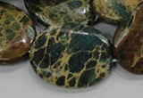 CIJ15 15.5 inches 22*30mm oval impression jasper beads wholesale