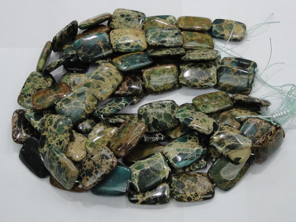 CIJ21 15.5 inches 22*30mm rectangle impression jasper beads wholesale