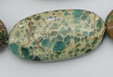 CIJ38 15.5 inches 25*50mm oval impression jasper beads wholesale