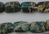 CIJ70 15.5 inches 8*12mm rectangle impression jasper beads wholesale