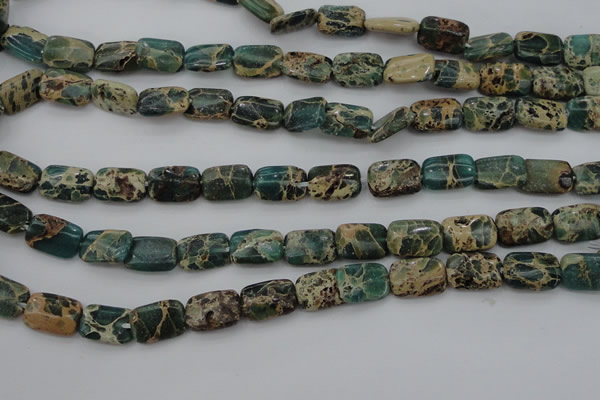 CIJ70 15.5 inches 8*12mm rectangle impression jasper beads wholesale