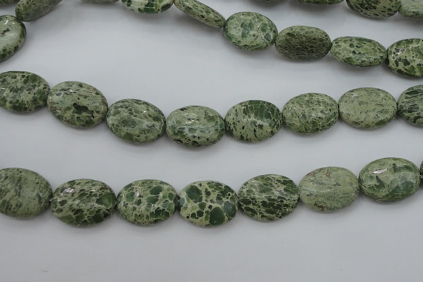 CIJ80 15.5 inches 13*18mm oval impression jasper beads wholesale