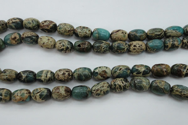 CIJ90 15.5 inches 10*14mm drum impression jasper beads wholesale