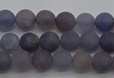 CIL108 15.5 inches 4mm round matte iolite gemstone beads