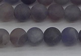 CIL109 15.5 inches 6mm round matte iolite gemstone beads