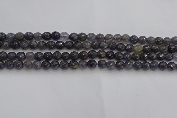 CIL118 15.5 inches 6mm faceted round iolite gemstone beads