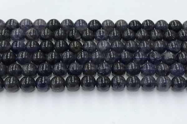 CIL128 15.5 inches 10mm round natural iolite beads wholesale