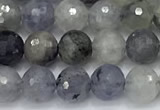 CIL137 15 inches 6mm faceted round iolite beads