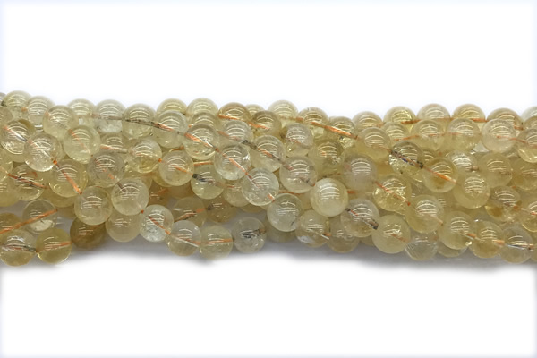 CITR04 15 inches 10mm round citrine gemstone beads