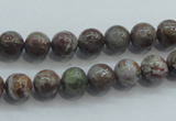 CJA01 15.5 inches 8mm round green jasper beads wholesale