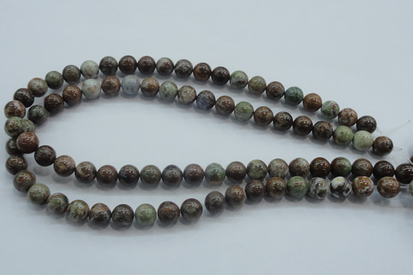 CJA02 15.5 inches 10mm round green jasper beads wholesale