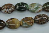 CJA18 15.5 inches 12*16mm oval green jasper beads wholesale