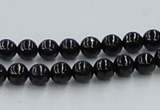 CJB02 16 inches 6mm round natural jet gemstone beads wholesale