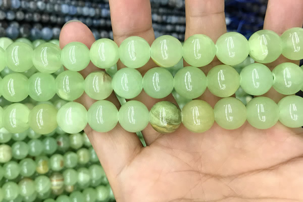 CJB312 15.5 inches 12mm round dyed green jade gemstone beads