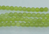 CKA102 15.5 inches 5mm round Korean jade gemstone beads