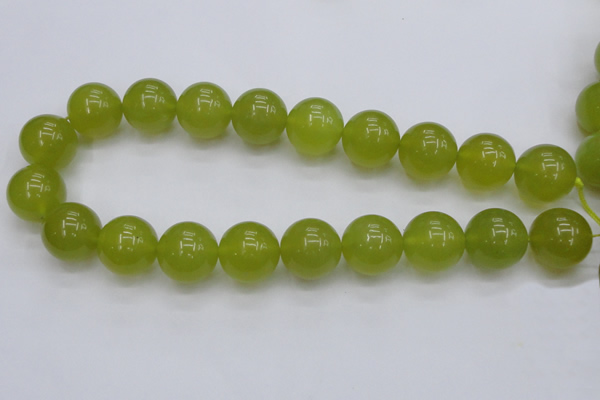 CKA209 15.5 inches 20mm round Korean jade gemstone beads