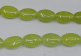 CKA243 15.5 inches 8*12mm oval Korean jade gemstone beads