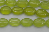 CKA244 15.5 inches 10*14mm oval Korean jade gemstone beads