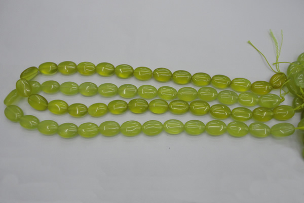 CKA244 15.5 inches 10*14mm oval Korean jade gemstone beads