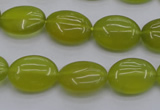 CKA245 15.5 inches 12*16mm oval Korean jade gemstone beads