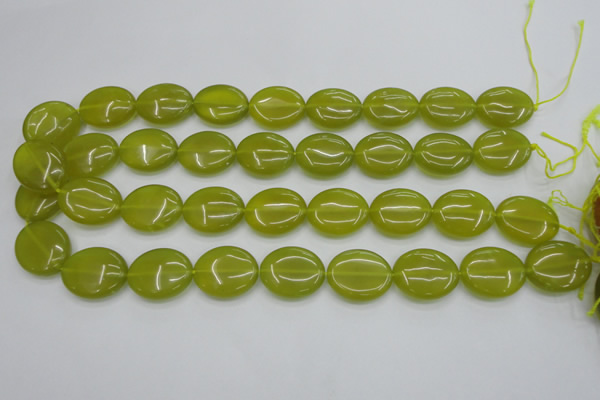 CKA249 15.5 inches 18*22mm oval Korean jade gemstone beads