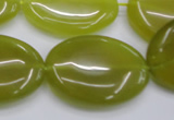 CKA251 15.5 inches 22*30mm oval Korean jade gemstone beads