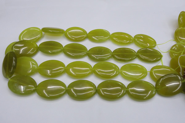 CKA251 15.5 inches 22*30mm oval Korean jade gemstone beads